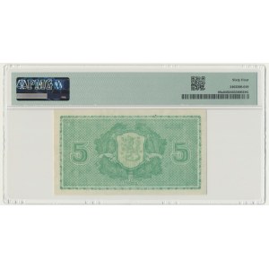 Finland, 5 Markkaa 1939 - PMG 64