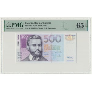 Estonia, 500 Kroner 2000 - PMG 65 EPQ