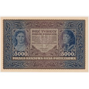 5,000 marks, 1920 - Series III G -