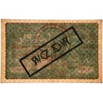 500 marks, 1919 - DESIGN - Series II E - with a later overprint