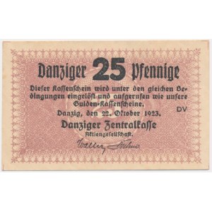 Danzig, 25 Pfennige 1923 - October -