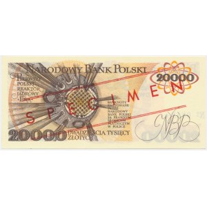 20.000 złotych 1989 - WZÓR - A 0000000 - No.0818 -