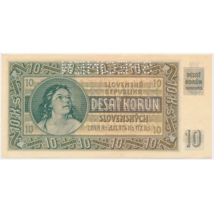 Słovakia, 10 Korun 1939 - SPECIMEN -