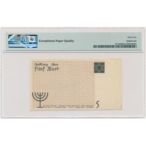 5 Mark 1940 - orange serial number - PMG 64 EPQ - cardboard paper