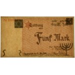 5 Mark 1940 - orange serial number - PMG 64 EPQ - cardboard paper