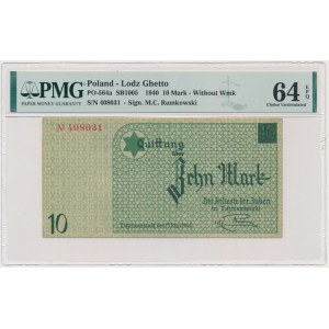 10 Mark 1940 - series type 1 without watermark - PMG 64 EPQ