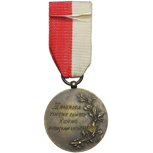 Second Polish Republic, Award Medal 3rd Place Winter Horse Competition Jarosław 1935