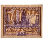 Danzig, 50 Pfennig 1919 – violett – PMG 64 EPQ