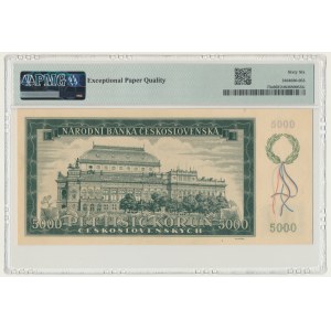 Czechoslovakia, 5.000 Korun 1945 - SPECIMEN - PMG 66 EPQ