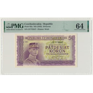 Czechoslovakia, 50 Korun (1945) - PMG 64