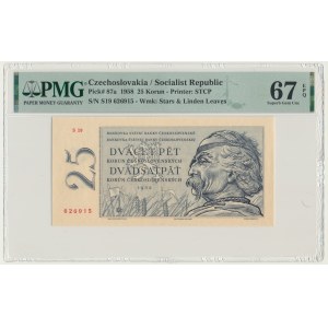 Czechoslovakia, 25 Korun 1958 - PMG 67 EPQ