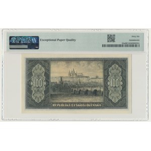 Czechosłowacja, 100 koron (1945) - PMG 66 EPQ