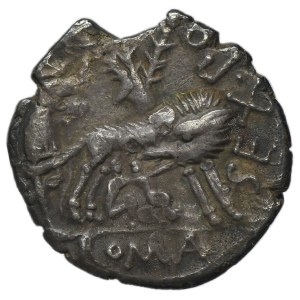 Roman Republic, Sextus Pompeius Faustulus, Denarius