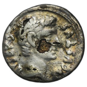 Roman Imperial, Octavian Augustus, Denarius subaeratus