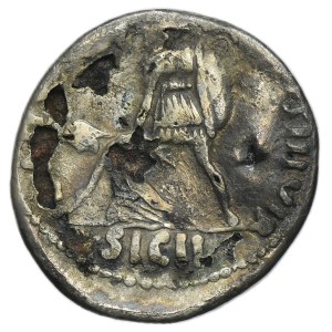 Roman Imperial, Octavian Augustus, Denarius subaeratus