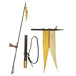 Second Polish Republic, French Cavalry Lance model 1913 with pennant of the 17th Greater Poland Uhlan Regiment