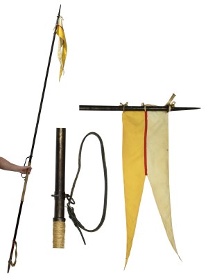 Second Polish Republic, French Cavalry Lance model 1913 with pennant of the 17th Greater Poland Uhlan Regiment