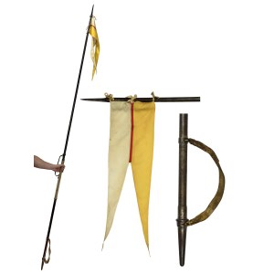 Second Polish Republic, French Cavalry Lance model 1913 with pennant of the 17th Greater Poland Uhlan Regiment