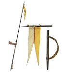 Second Polish Republic, French Cavalry Lance model 1913 with pennant of the 17th Greater Poland Uhlan Regiment