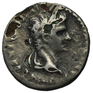 Roman Imperial, Octavian Augustus, Denarius subaeratus