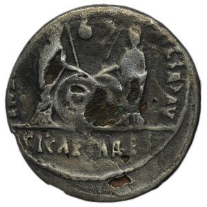 Roman Imperial, Octavian Augustus, Denarius subaeratus