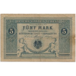 Germany, 5 Mark 1874 - RARE