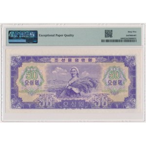 North Korea, 50 Won 1959 - PMG 65 EPQ