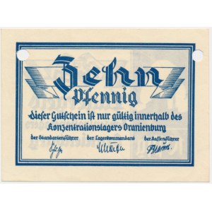 Tábor Oranienburg, 10 fenigov (1933–1936) – VZÁCNÉ