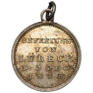 Germany, Medal Liberation of Lübeck 1813