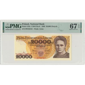 20.000 złotych 1989 - P - PMG 67 EPQ