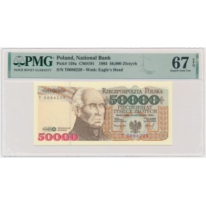 50 000 zlotys 1993 - T - PMG 67 EPQ