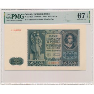 50 złotych 1941 - A - PMG 67 EPQ