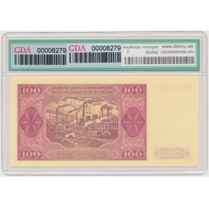 100 zlotych, 1948 - TEMPLATE - KR - GDA 67 EPQ