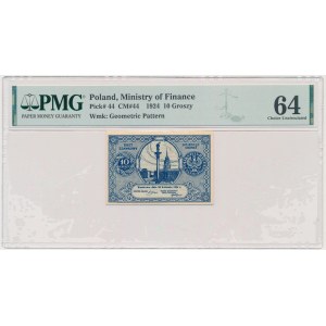 10 groszy, 1924 - PMG 64