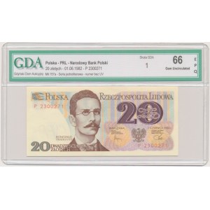 20 zlotys 1982 - P - GDA 66 EPQ