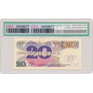 20 zlotys 1982 - P - GDA 66 EPQ