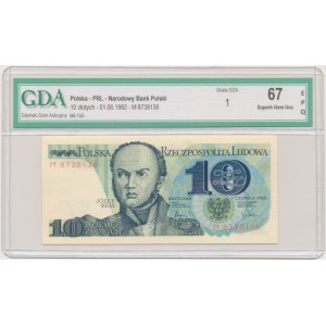 10 Złoty 1982 – M – GDA 67 EPQ
