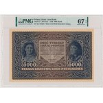 5,000 marks, 1920 – Series III A – PMG 67 EPQ
