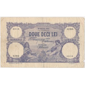 Romania, 20 Lei 1920