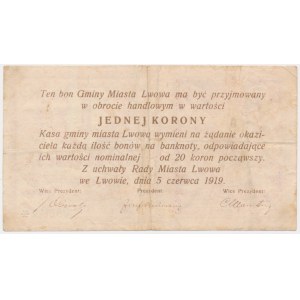 Lviv, 1 korona, 1919