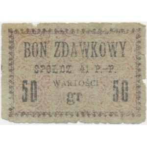 Suwałki, Spółdzielnia 41 Pułku Piechoty, 50 groszy - RZADKIE