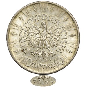 Piłsudski, 10 zlotych, 1934
