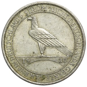 Germany, Weimar Republic, 3 Mark Berlin 1930 A - Liberation of Rhineland
