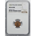 1 grosz 1923 - NGC MS64 RB