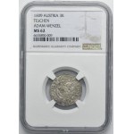Silesia, Duchy of Teschen, Adam Wenzel, 3 Krajcary Teschen 1609 - NGC MS62