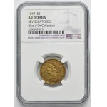 USA, 5 Dollars Philadelphia 1847 - Liberty Head - NGC AU DETAILS