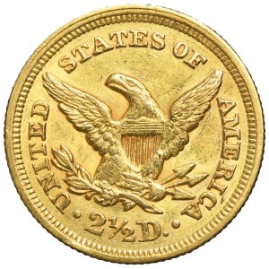 USA, 2 1/2 Dollar Philadelphia 1852 - Liberty Head