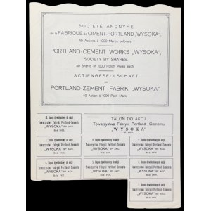 Spoločnosť cementární „Wysoka“, 40 x 1 000 mkp, 1923