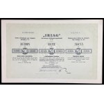 „Iriag“ Medzinárodná spoločnosť pre priemysel kamenného oleja a.s., 200 korún, 1921, emisia II