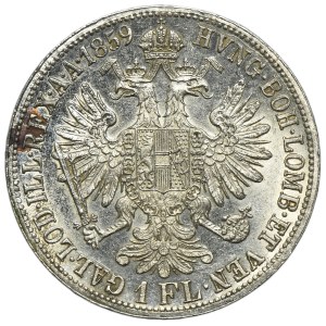 Austria, Franz Joseph I, 1 Floren Wien 1859 A